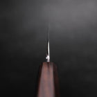 Usuba(Kanto) Honyaki Silver Steel #3 Mirror Ebony Handle 180mm-[Musashi]-[Japanese-Kitchen-Knives]