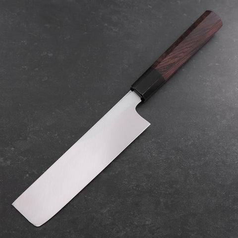 Usuba(Kanto) White Steel #2 Kasumi Mango de Ébano con Cuerno de Búfalo 165 mm