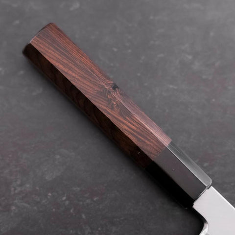 Usuba(Kanto) White Steel #2 Kasumi Mango de Ébano con Cuerno de Búfalo 165 mm