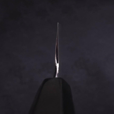 Usuba(Kanto) White Steel #2 Kasumi Chokin Phoenix-Sakura Buffalo Ebony Handle 180mm-[Musashi]-[Japanese-Kitchen-Knives]