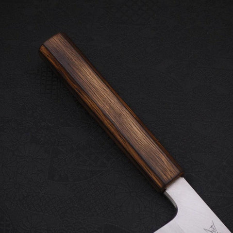 Usuba(Kanto) White Steel #2 Kasumi Sumi Urushi Handle 210mm-[Musashi]-[Japanese-Kitchen-Knives]