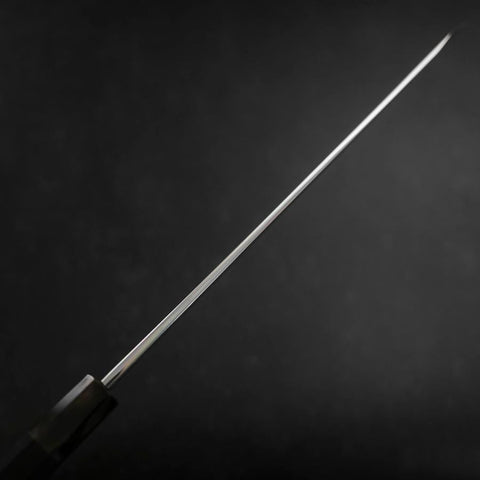 Yanagi Kiritsuke Blue Steel #1 Suminagashi Buffalo Ebony Handle With Sheath 300mm (11.8”)-[Musashi]-[Japanese-Kitchen-Knives]