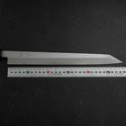 Yanagi Kiritsuke Blue Steel #1 Suminagashi Buffalo Ebony Handle With Sheath 300mm (11.8”)-[Musashi]-[Japanese-Kitchen-Knives]