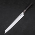 Yanagi Kiritsuke Blue Steel #1 Kasumi Buffalo Ebony Handle 270mm With Sheath-[Musashi]-[Japanese-Kitchen-Knives]