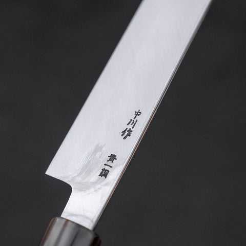 Yanagi Kiritsuke Blue Steel #1 Kasumi Buffalo Ebony Handle 270mm With Sheath-[Musashi]-[Japanese-Kitchen-Knives]