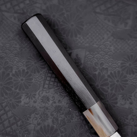 Yanagi Kiritsuke Blue Steel #1 Kasumi Buffalo Ebony Handle 270mm With Sheath-[Musashi]-[Japanese-Kitchen-Knives]