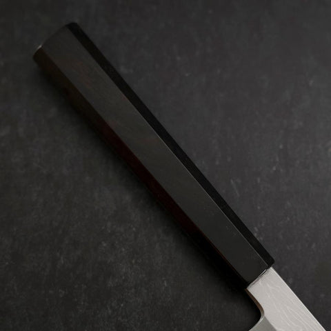 Yanagi Kiritsuke Blue Steel #1 Suminagashi Buffalo Ebony Handle With Sheath 270mm-[Musashi]-[Japanese-Kitchen-Knives]