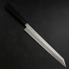 Yanagi Kiritsuke Blue Steel #1 Suminagashi Buffalo Ebony Handle With Sheath 270mm-[Musashi]-[Japanese-Kitchen-Knives]