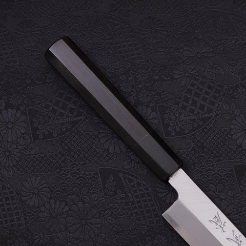 Yanagi Kiritsuke Blue Steel #2 Kasumi Mango de Ébano con Cuerno de Búfalo 240mm