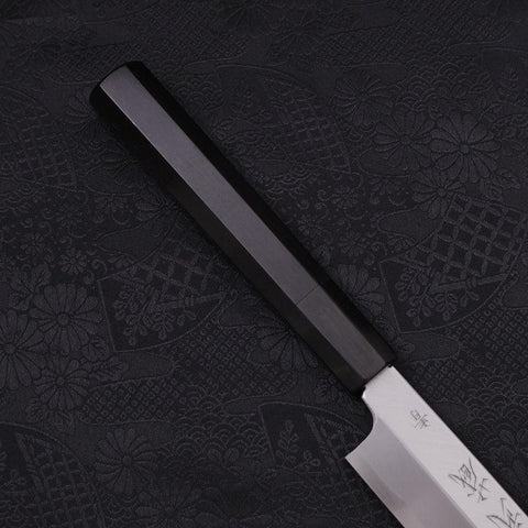 Yanagi Kiritsuke Blue Steel #2 Kasumi Mango de Ébano con Cuerno de Búfalo 300mm