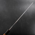 Yanagi Kiritsuke Silver Steel #3 Damascus Mirror Buffalo Teak Handle 300mm (11.8”)-[Musashi]-[Japanese-Kitchen-Knives]