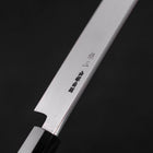Yanagi Kiritsuke Silver Steel #3 Damascus Mirror Buffalo Walnut Handle 300mm-[Musashi]-[Japanese-Kitchen-Knives]