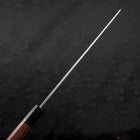 Yanagi Kiritsuke Silver Steel #3 Damascus Mirror Buffalo Walnut Handle 300mm-[Musashi]-[Japanese-Kitchen-Knives]