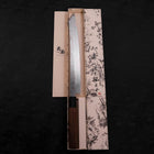 Yanagi Kiritsuke Silver Steel #3 Damascus Mirror Buffalo Walnut Handle 300mm-[Musashi]-[Japanese-Kitchen-Knives]