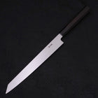Yanagi Kiritsuke Silver Steel #3 Honyaki Mirror Buffalo Ebony Handle 270mm-[Musashi]-[Japanese-Kitchen-Knives]