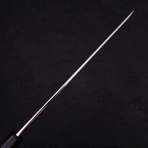 Yanagi Kiritsuke Silver Steel #3 Honyaki Mirror Buffalo Ebony Handle 270mm-[Musashi]-[Japanese-Kitchen-Knives]