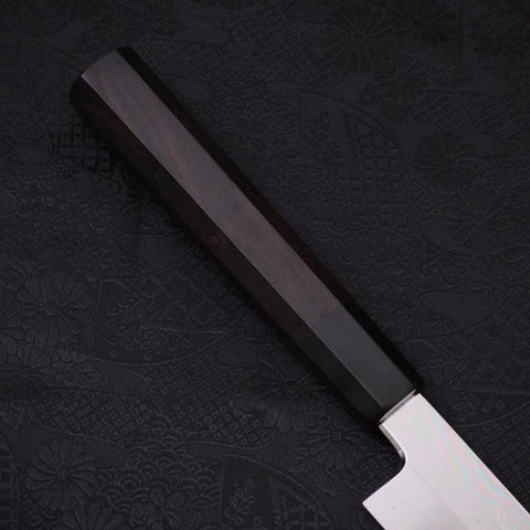 Yanagi Kiritsuke Silver Steel #3 Honyaki Mirror Buffalo Ebony Handle 270mm-[Musashi]-[Japanese-Kitchen-Knives]