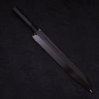 Yanagi Kiritsuke Silver Steel #3 Honyaki Mirror Buffalo Ebony Handle 270mm-[Musashi]-[Japanese-Kitchen-Knives]