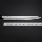 Yanagi Kiritsuke Silver Steel #3 Kasumi Buffalo Ebony Handle 300mm (11.8”)-[Musashi]-[Japanese-Kitchen-Knives]