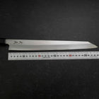 Yanagi Kiritsuke Silver Steel #3 Kasumi Buffalo Teak Handle 300mm-[Musashi]-[Japanese-Kitchen-Knives]