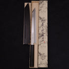 Yanagi Kiritsuke Silver Steel #3 Mirror Buffalo Ebony Handle 270mm-[Musashi]-[Japanese-Kitchen-Knives]