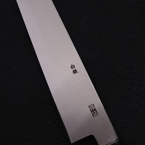 Yanagi Kiritsuke Silver Steel #3 Mirror Buffalo Ebony Handle 270mm-[Musashi]-[Japanese-Kitchen-Knives]