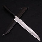 Yanagi Kiritsuke Silver Steel #3 Mirror Buffalo Ebony Handle 270mm-[Musashi]-[Japanese-Kitchen-Knives]