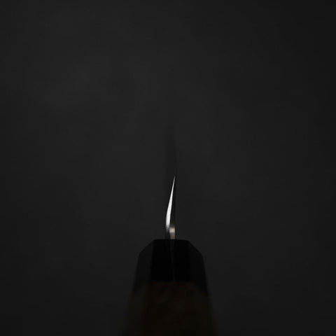 Yanagi Kiritsuke Silver Steel #3 Suminagashi Buffalo Walnut Handle 270mm (10.6”)-[Musashi]-[Japanese-Kitchen-Knives]
