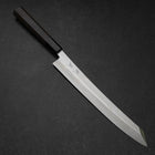 Yanagi Kiritsuke Silver Steel #3 Suminagashi Buffalo Walnut Handle 270mm (10.6”)-[Musashi]-[Japanese-Kitchen-Knives]