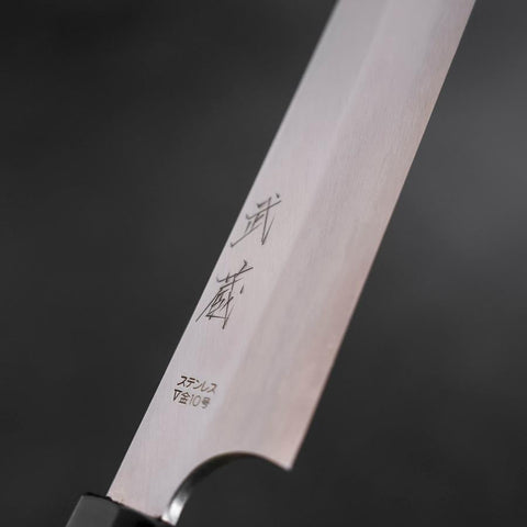 Yanagi Kiritsuke VG-10 Kasumi Buffalo Ebony Handle 250mm-[Musashi]-[Japanese-Kitchen-Knives]