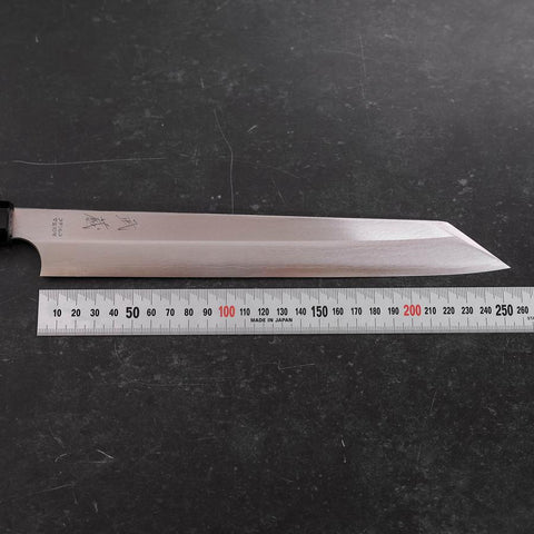 Yanagi Kiritsuke VG-10 Kasumi Buffalo Ebony Handle 250mm-[Musashi]-[Japanese-Kitchen-Knives]