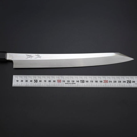 Yanagi Kiritsuke VG-10 Mirror Buffalo Ebony Handle 260mm-[Musashi]-[Japanese-Kitchen-Knives]