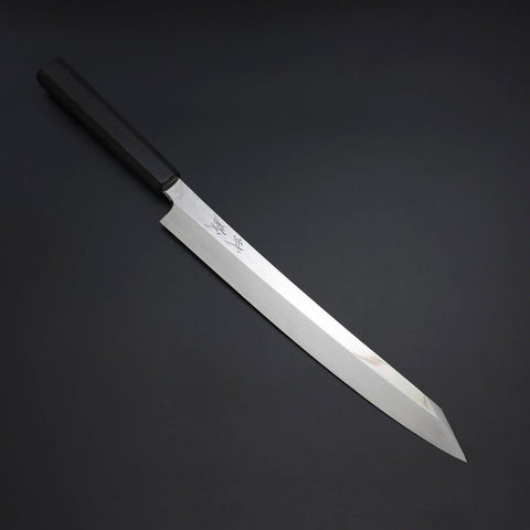 Yanagi Kiritsuke VG-10 Mirror Buffalo Ebony Handle 260mm-[Musashi]-[Japanese-Kitchen-Knives]