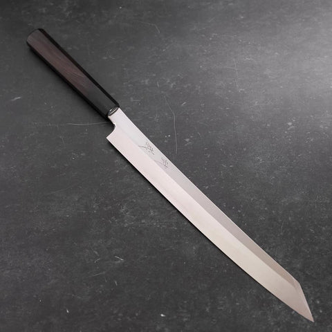 Yanagi Kiritsuke VG-10 Mirror Buffalo Ebony Handle 300mm-[Musashi]-[Japanese-Kitchen-Knives]