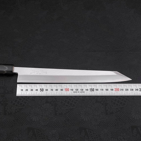 Yanagi Kiritsuke White Steel #2 Kasumi Buffalo Magnolia Handle 240mm-[Musashi]-[Japanese-Kitchen-Knives]