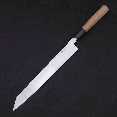 Yanagi-Kiritsuke White Steel #2 Kasumi Buffalo Magnolia Handle 270mm-[Musashi]-[Japanese-Kitchen-Knives]