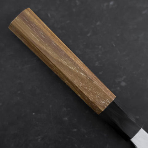 Yanagi Kiritsuke White Steel #2 Kasumi Mango de Teca con Cuerno de Búfalo 270mm