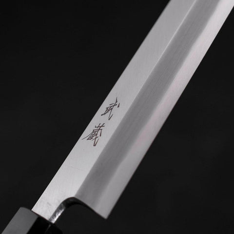 Yanagiba AUS-10 Polished Buffalo Wenge Handle 300mm-[Musashi]-[Japanese-Kitchen-Knives]