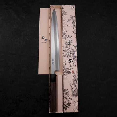 Yanagiba AUS-10 Pulido Mango de Wengue con Cuerno de Búfalo 300 mm