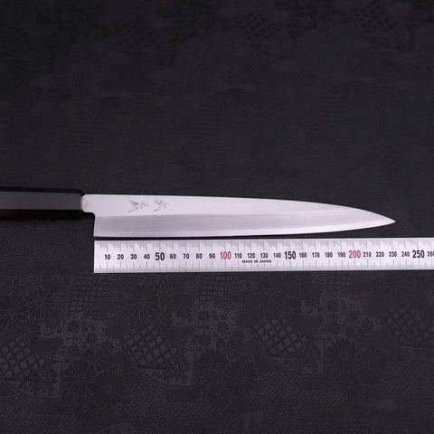 Yanagiba AUS-10 Polished Ebony Handle 240mm-[Musashi]-[Japanese-Kitchen-Knives]