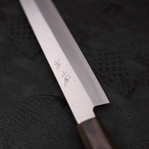 Yanagiba AUS-10 Polished Ebony Handle 270mm-[Musashi]-[Japanese-Kitchen-Knives]