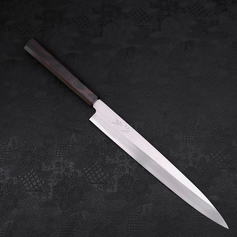 Yanagiba AUS-10 Polished Ebony Handle 270mm-[Musashi]-[Japanese-Kitchen-Knives]