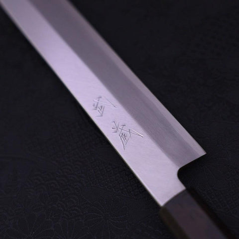 Yanagiba AUS-10 Polished Ebony Handle 300mm-[Musashi]-[Japanese-Kitchen-Knives]
