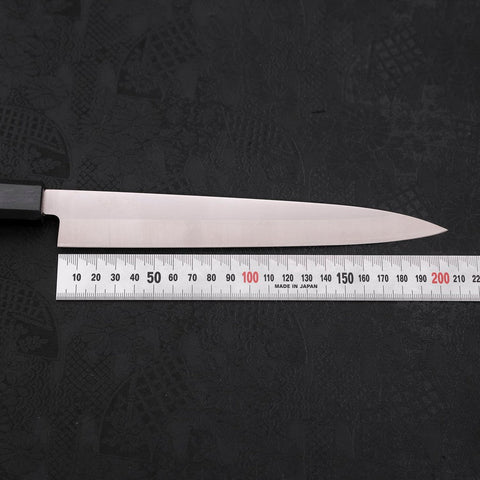 Yanagiba AUS-8 Polished Dark Blue Urushi Handle 210mm (8.3”)-[Musashi]-[Japanese-Kitchen-Knives]