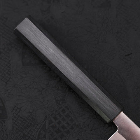 Yanagiba AUS-8 Polished Dark Blue Urushi Handle 240mm-[Musashi]-[Japanese-Kitchen-Knives]