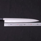 Yanagiba AUS-8 Polished Dark Blue Urushi Handle 270mm-[Musashi]-[Japanese-Kitchen-Knives]