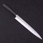 Yanagiba AUS-8 Polished Dark Blue Urushi Handle 270mm-[Musashi]-[Japanese-Kitchen-Knives]