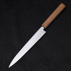Yanagiba AUS-8 Polished Oak Handle 210mm (8.3”)-[Musashi]-[Japanese-Kitchen-Knives]