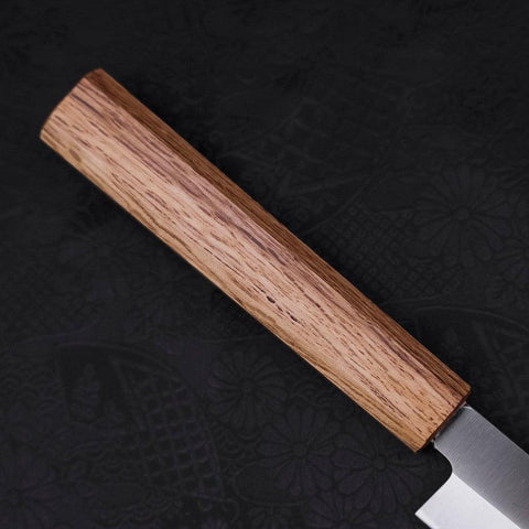 Yanagiba AUS-8 Polished Oak Handle 210mm (8.3”)-[Musashi]-[Japanese-Kitchen-Knives]