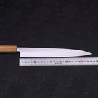 Yanagiba AUS-8 Polished Oak Handle 240mm (9.4”)-[Musashi]-[Japanese-Kitchen-Knives]